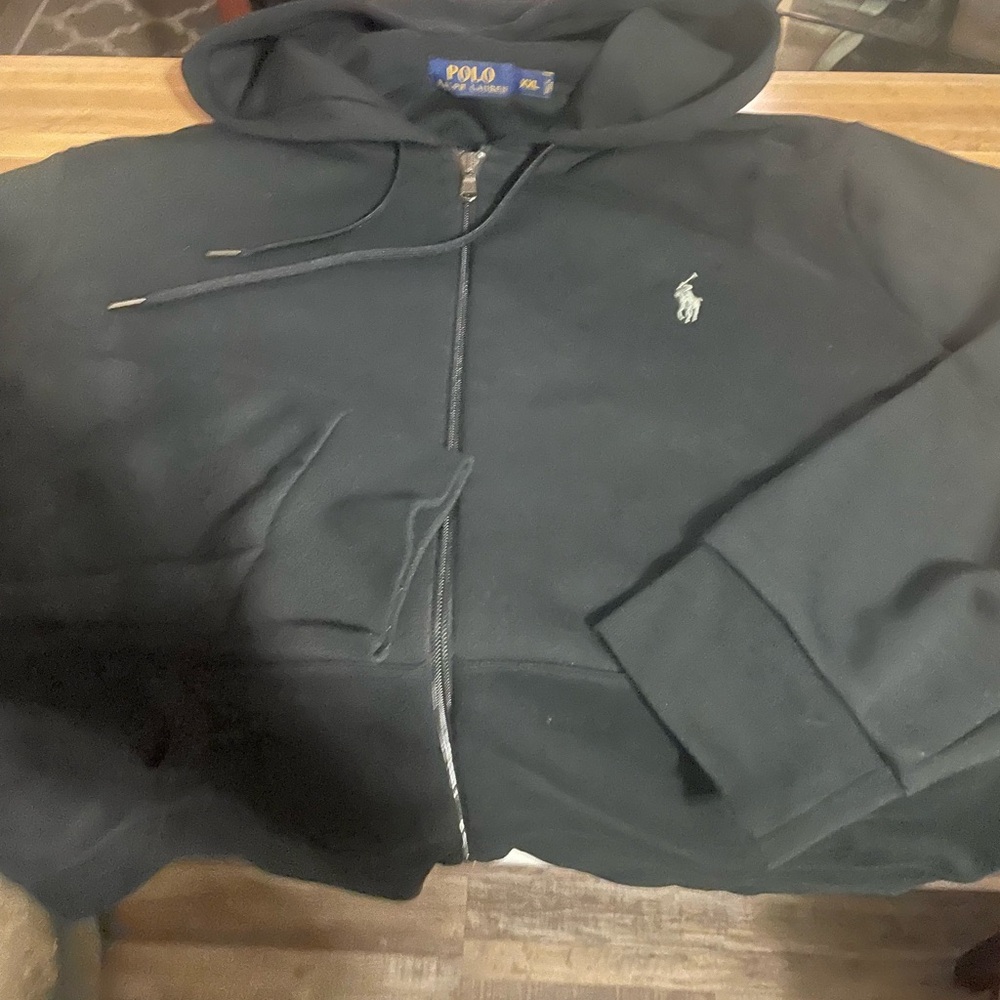 Ralph Lauren Men's Black Hoodie Jacket